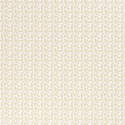 Baumwolle "Jule" weiß mit goldenen Ranken